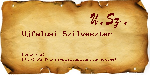 Ujfalusi Szilveszter névjegykártya